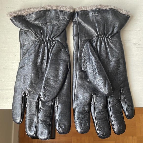 Rudsak leather gloves with wool lining - Picture 3 of 5